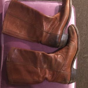 Frye distressed riding boots
